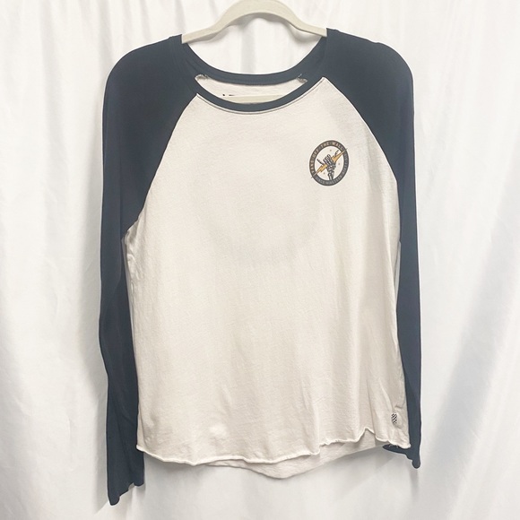 Vans Raglan Sleeve Hang Loose Lightening Bolt Oversized Tee - Picture 1 of 5